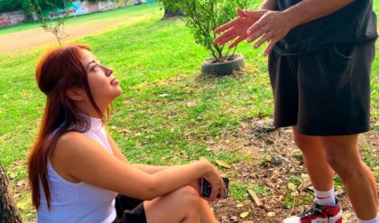 Fucked by a stranger after being offered money in the street - Cum in the mouth of MilanRodriguezx